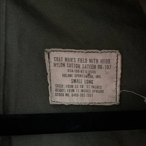 Men's Olive Green Military Jacket - Picture 2 of 9